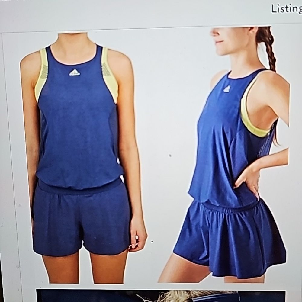 ADIDAS Clima Cool Tennis shorts jumpsuit. Womens medium.